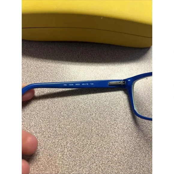 Ray Ban RB 1536 Kid's Eyeglass Frames‎ - Black Blue Green - 3600 48-16-130 Youth - Picture 11 of 15